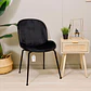 Silla Berta Velvet Base Negra - Miniatura 3