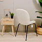 Silla Berta Velvet Base Negra - Miniatura 6