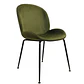 Silla Berta Velvet Base Negra - Miniatura 4