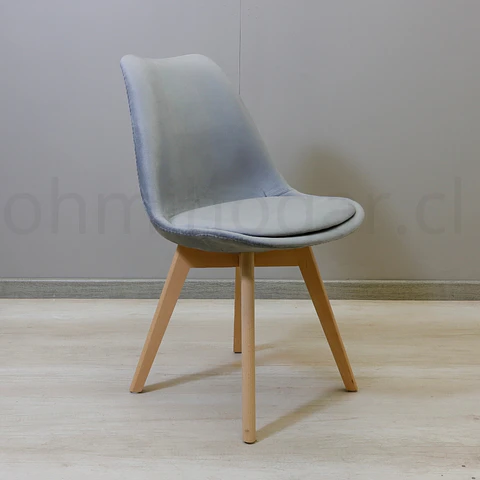 Silla Eames Tulip Velvet Acolchada