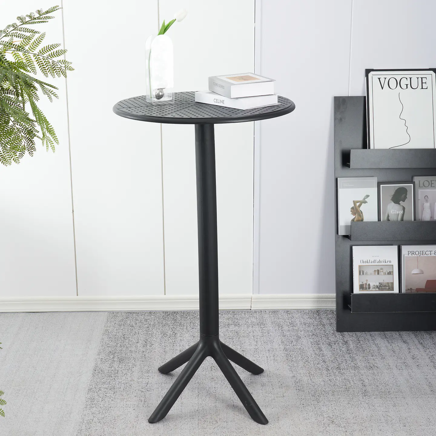 Mesa Euro Basic Redonda para Taburetes 60cm de diámetro / 105cm de Altura  5