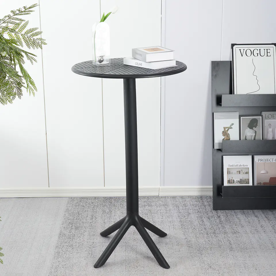 Mesa Euro Basic Redonda para Taburetes 60cm de diámetro / 105cm de Altura  5