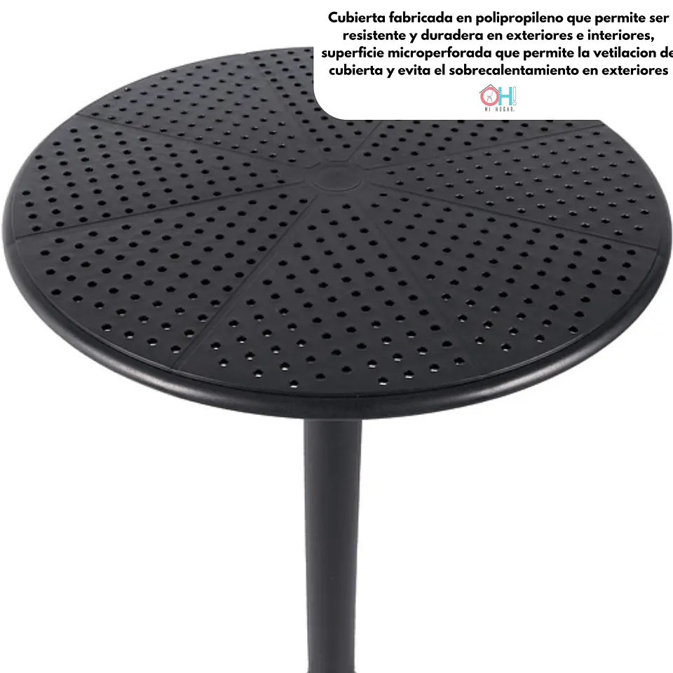 Mesa Euro Basic Redonda para Taburetes 60cm de diámetro / 105cm de Altura  4