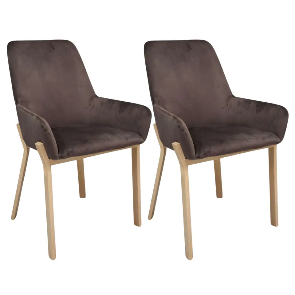 Pack de 2 Sitiales Porto Velvet Oak  5