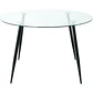 Mesa Lyon Redonda de Vidrio Base Negro (80cm, 100cm, 120cm)  - Miniatura 2