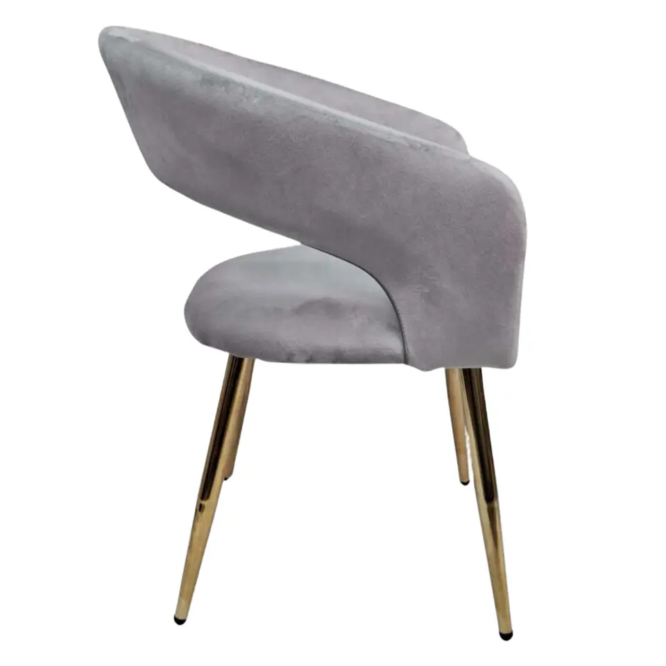 Sitial Curvus Velvet Base Dorada 8