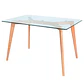 Mesa Brook de Vidrio Rectangular 130x90cm  - Miniatura 1