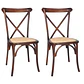 Pack de 2 Sillas Crossback de Madera - Miniatura 7