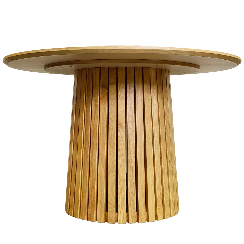 Mesa Redonda de Madera Tierra Alta 120cm de Diámetro  4