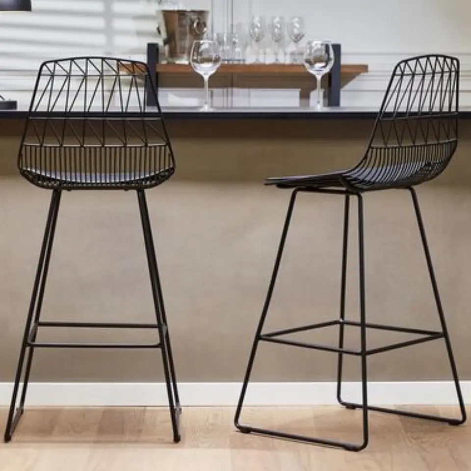Pack de 2 Taburetes Wire Acolchados 77cm 10