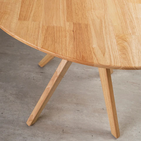 Mesa Redonda Komoro de Madera 100cm Diámetro 