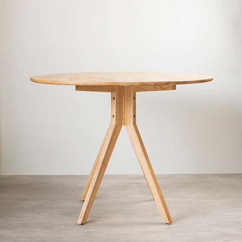 Mesa Redonda Komoro de Madera 100cm Diámetro 