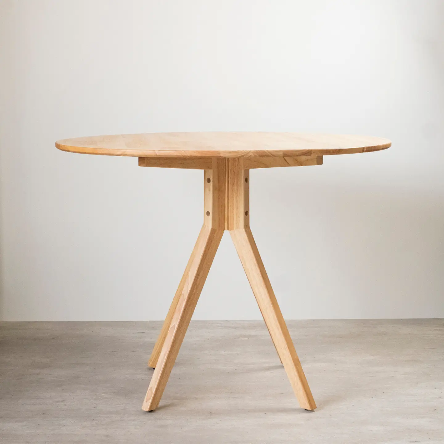 Mesa Redonda Komoro de Madera 100cm Diámetro  1