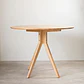 Mesa Redonda Komoro de Madera 100cm Diámetro  - Miniatura 1