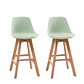 Pack de 2 Taburetes Eames Acolchados 66cm - Miniatura 4