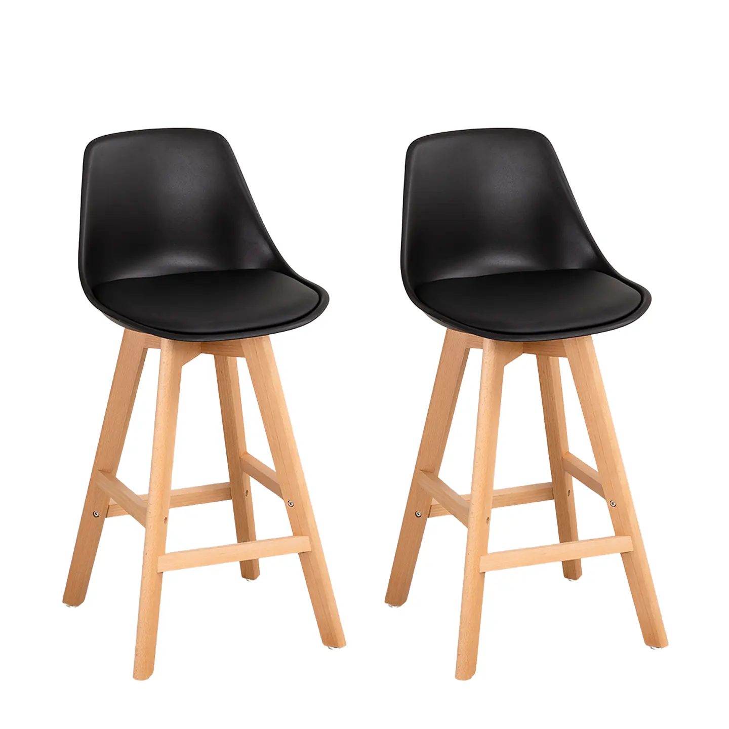 Pack de 2 Taburetes Eames Acolchados 66cm 2