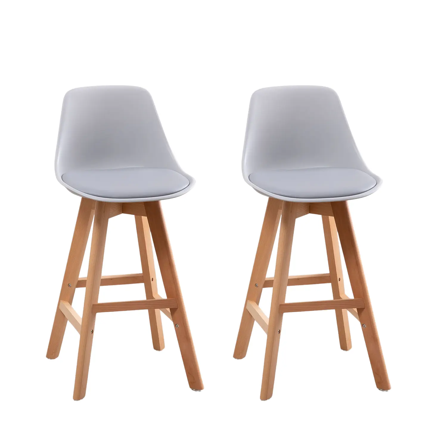 Pack de 2 Taburetes Eames Acolchados 66cm 3