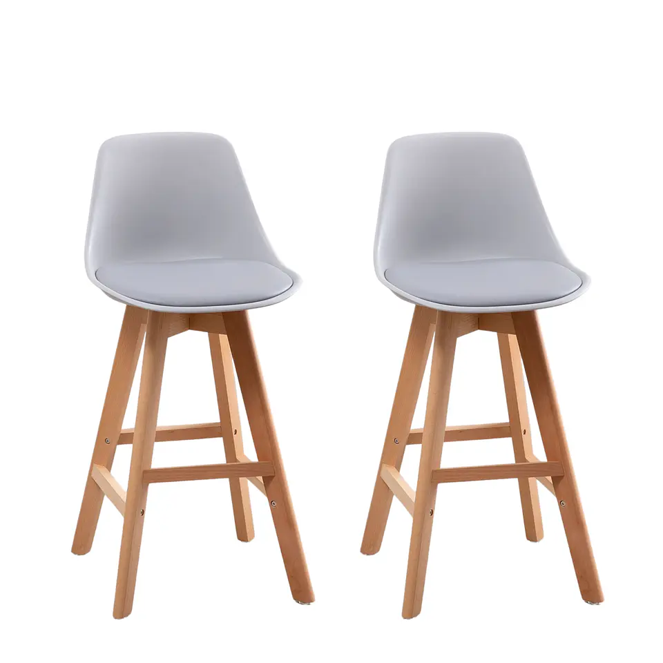 Pack de 2 Taburetes Eames Acolchados 66cm 3