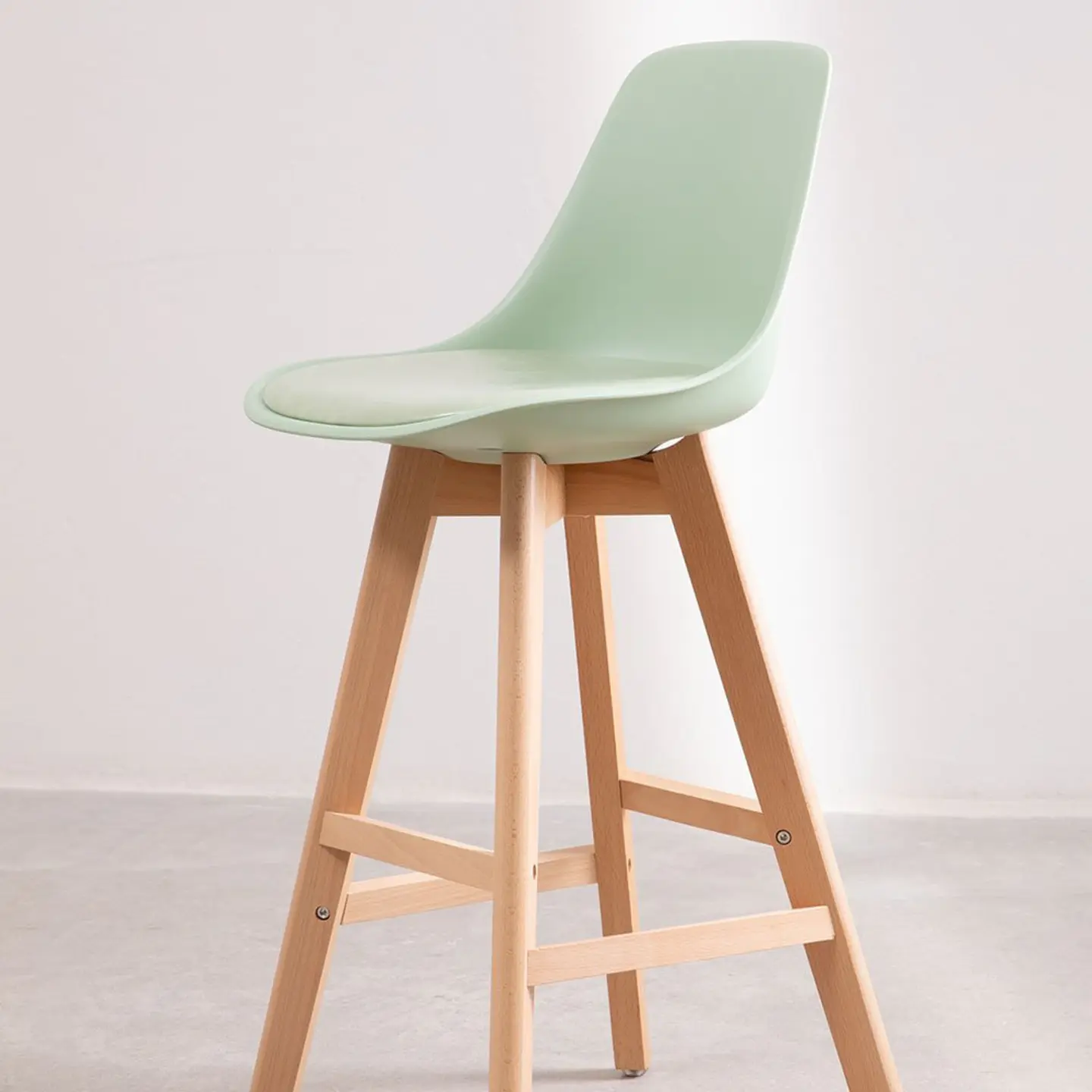 Pack de 2 Taburetes Eames Acolchados 66cm 7
