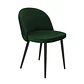 Silla Velvet Respaldo Liso Base Negro  - Miniatura 3