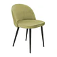 Silla Velvet Respaldo Liso Base Negro  - Miniatura 1