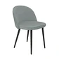 Silla Velvet Respaldo Liso Base Negro  - Miniatura 4