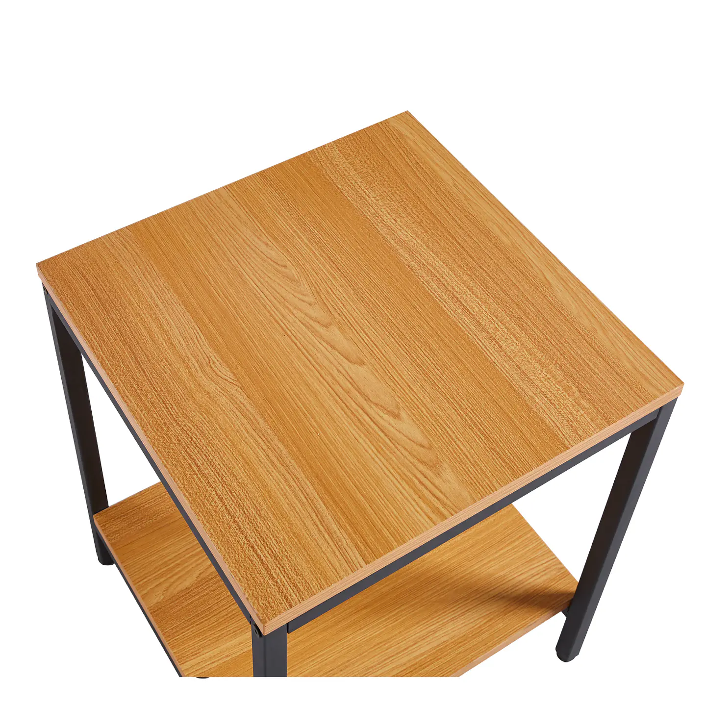 Mesa Lateral Minimal Wood de 2 Niveles 40x40cm  3
