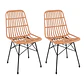 Pack de 2 Sillas Eames Nature de Ratan - Miniatura 1