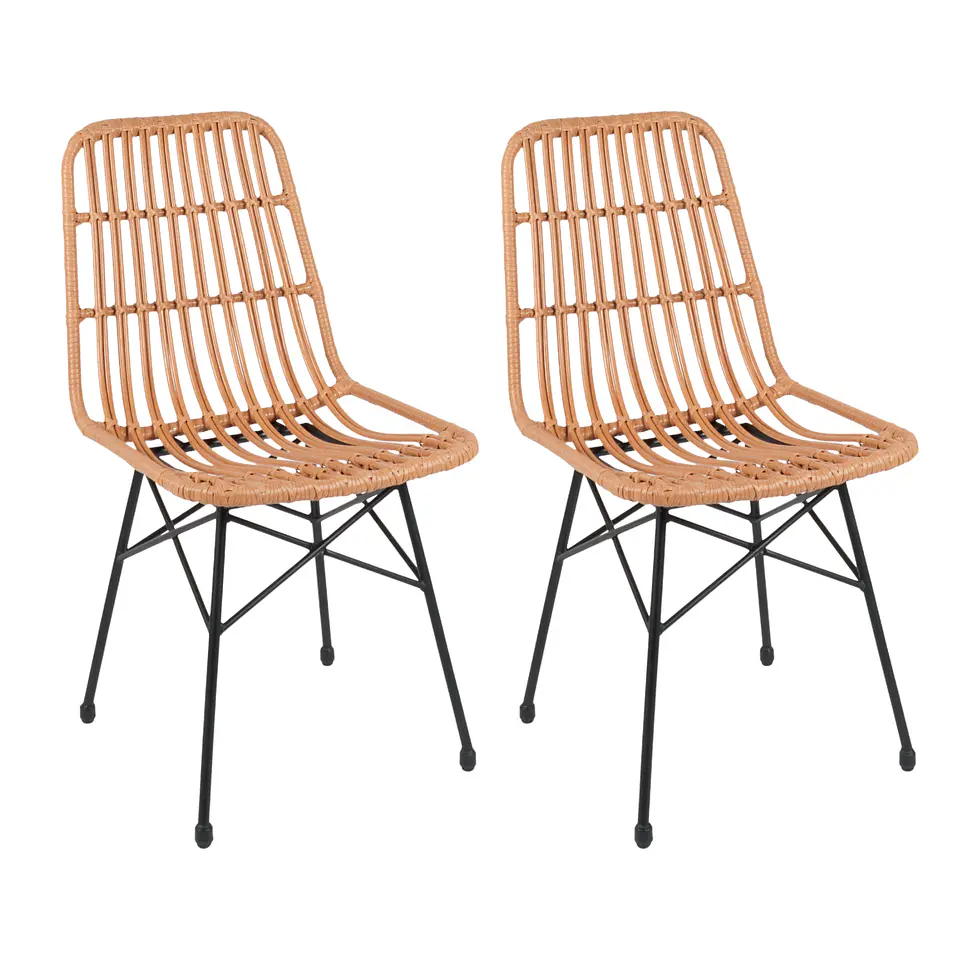 Pack de 2 Sillas Eames Nature de Ratan 1