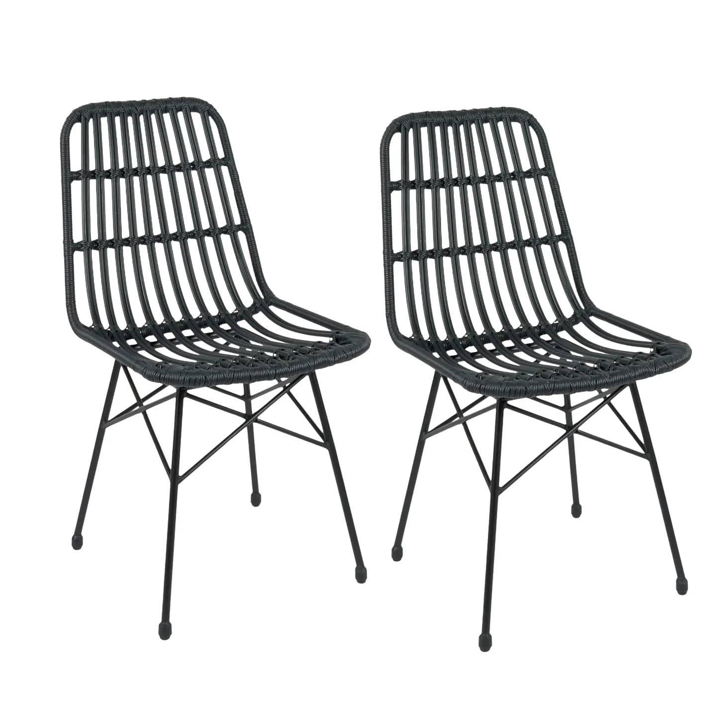 Pack de 2 Sillas Eames Nature de Ratan 2