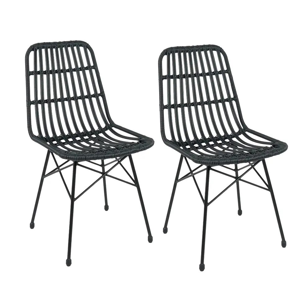 Pack de 2 Sillas Eames Nature de Ratan 2