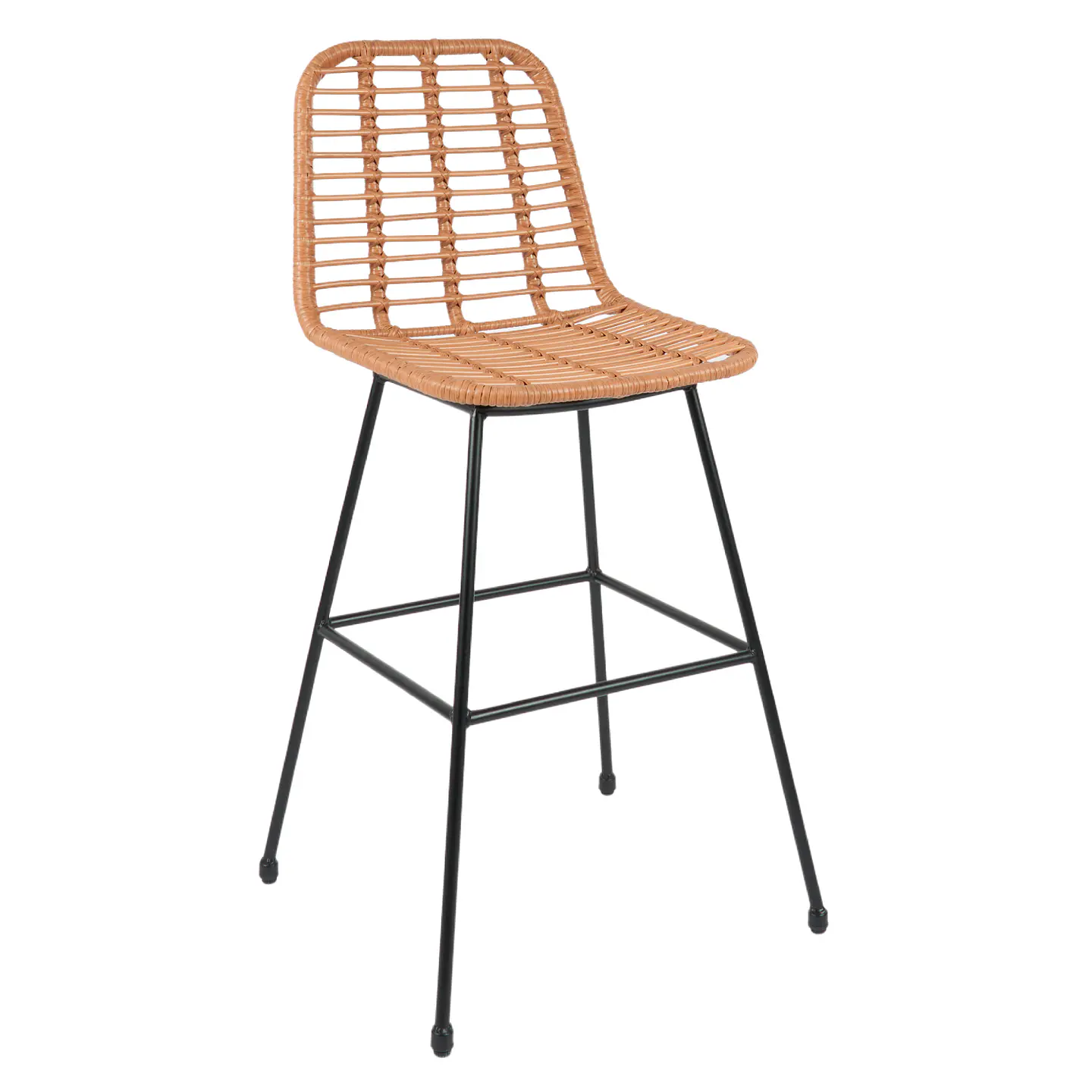 Taburete Eames Nature de Ratan 70cm 1
