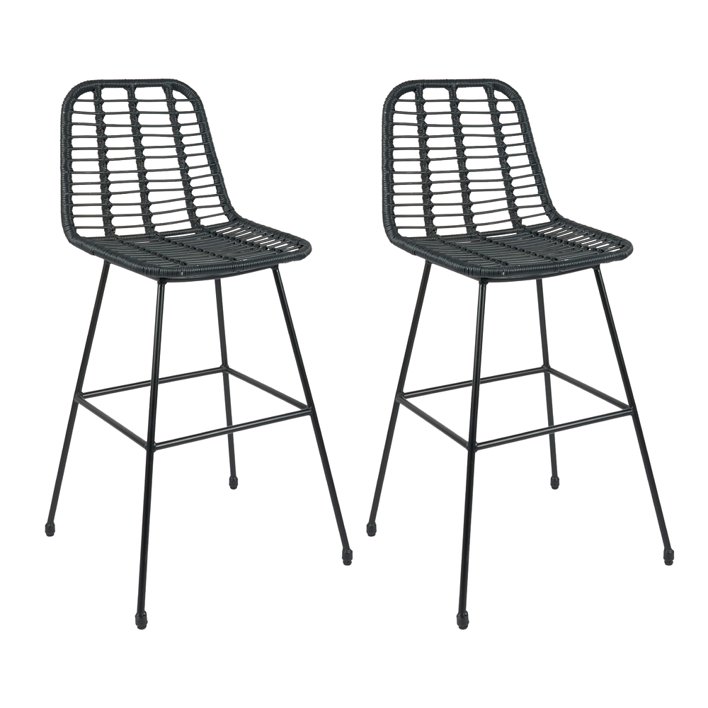 Pack de 2 Taburetes Eames Nature de Ratan 70cm 2