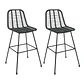 Pack de 2 Taburetes Eames Nature de Ratan 70cm - Miniatura 2