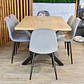 Set Comedor Mesa Xtable Wood + Sillas Eames Velvet PN - Miniatura 6