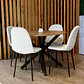 Mesa Ohmioh Redonda Wood + 4 Sillas Eames Velvet PN - Miniatura 2
