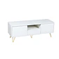 Rack de TV Minimal White Wood 120x40cm  - Miniatura 1
