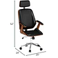 Silla de Oficina Ejecutiva Nórdica Woodstyle - Miniatura 7