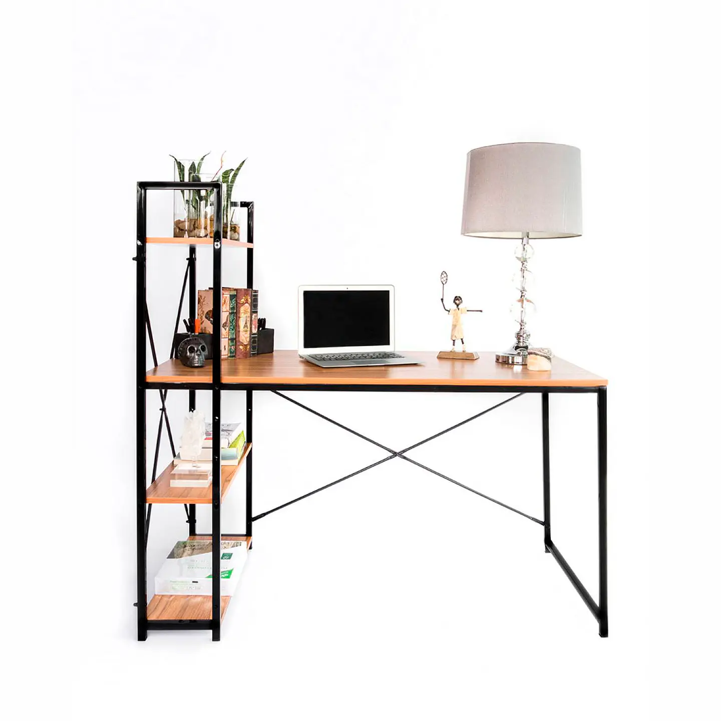 Escritorio Minimal Tower Caramel 120x60x74cm  4