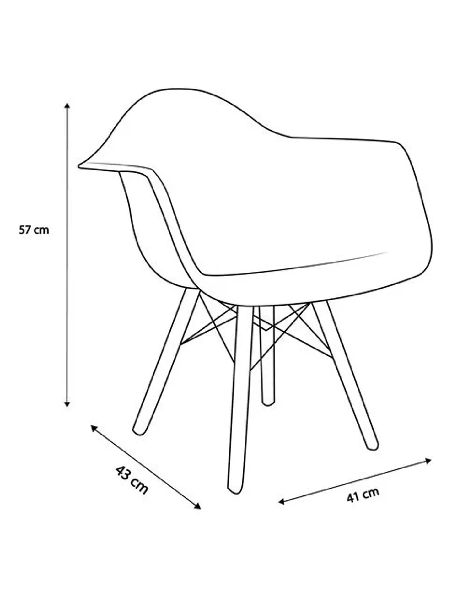 Butaca Eames Infantil Blanco  5