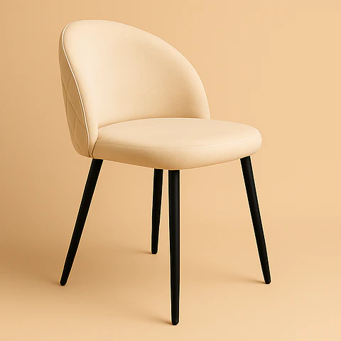 Silla Berna Velvet Base Negro 