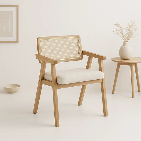 Sitial Noruego Acolchado de Madera 