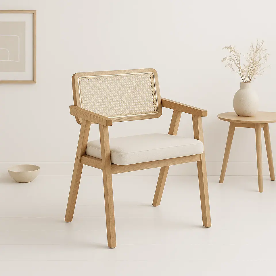 Sitial Noruego Acolchado de Madera  1