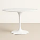 Mesa Redonda Tulip Cuarzo Calacatta Soft Base Blanco - (80cm - 100cm) - Miniatura 1