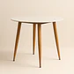 Mesa de Comedor Redonda de Cuarzo Calacatta Soft - (80cm, 100cm) - Miniatura 1