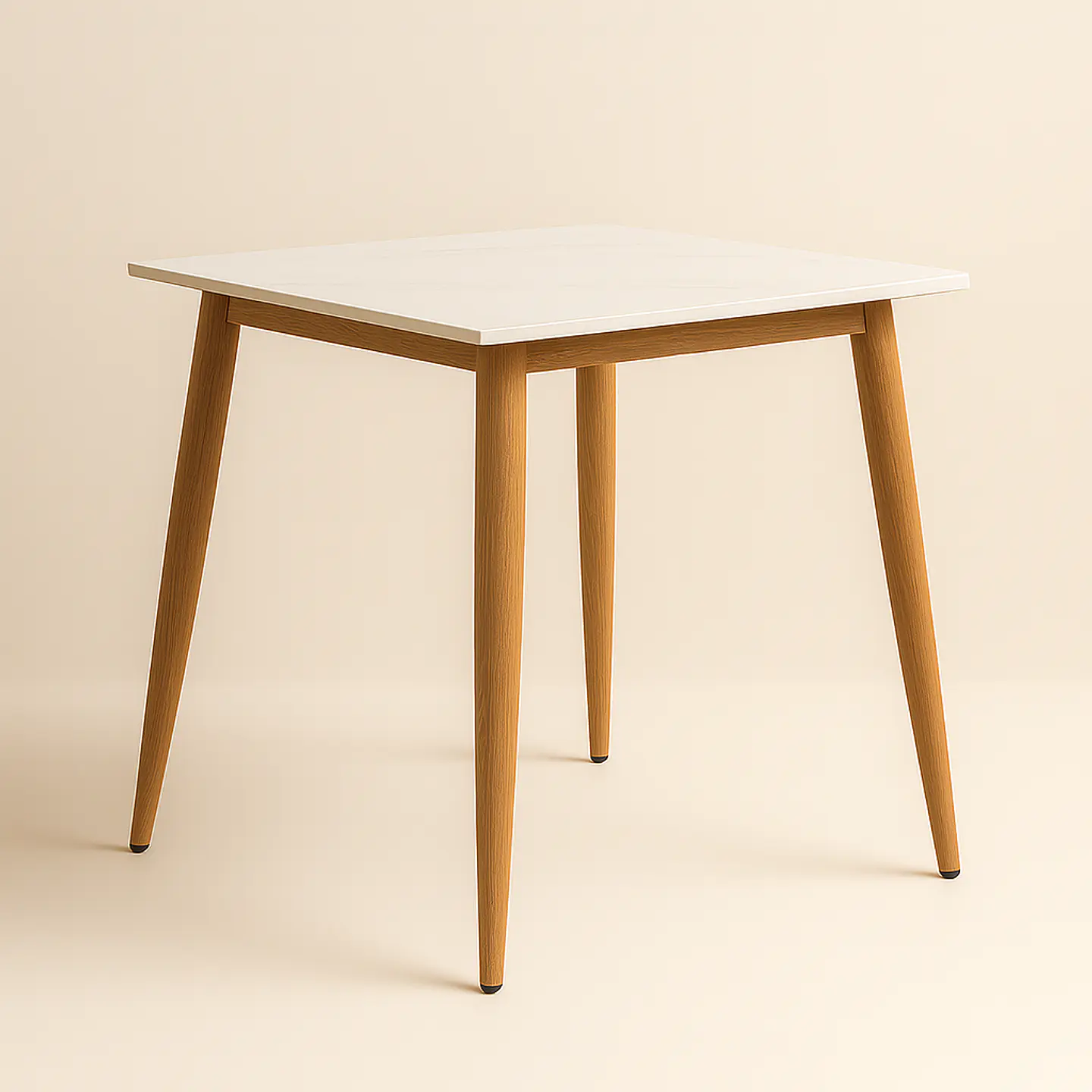 Mesa de Comedor Cuadrada de Cuarzo Calacatta Soft 80x80cm 1