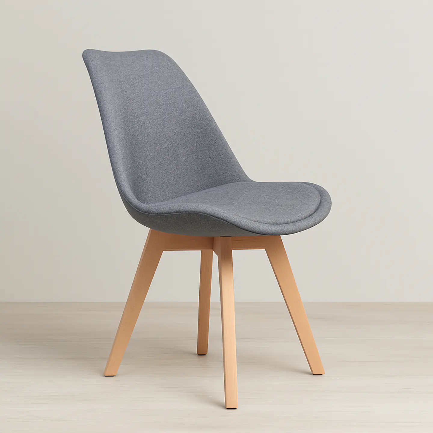 Silla Eames Tulip Lino Acolchada 2