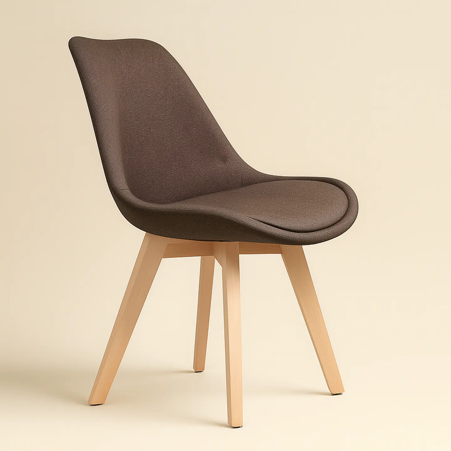 Silla Eames Tulip Lino Acolchada 4