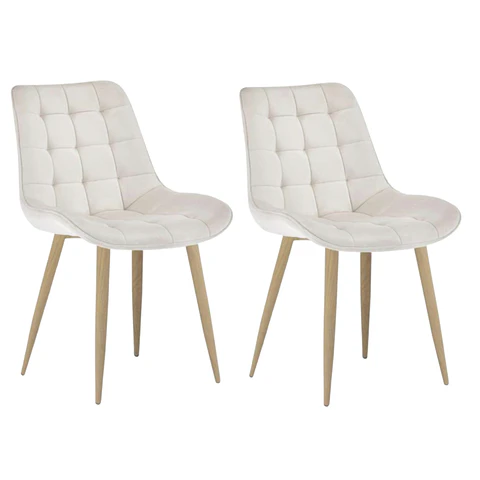 Pack de 2 Sillas Milano Velvet Oak 