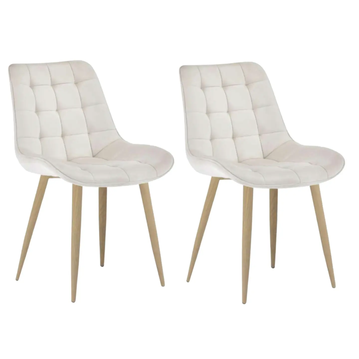 Pack de 2 Sillas Milano Velvet Oak  1